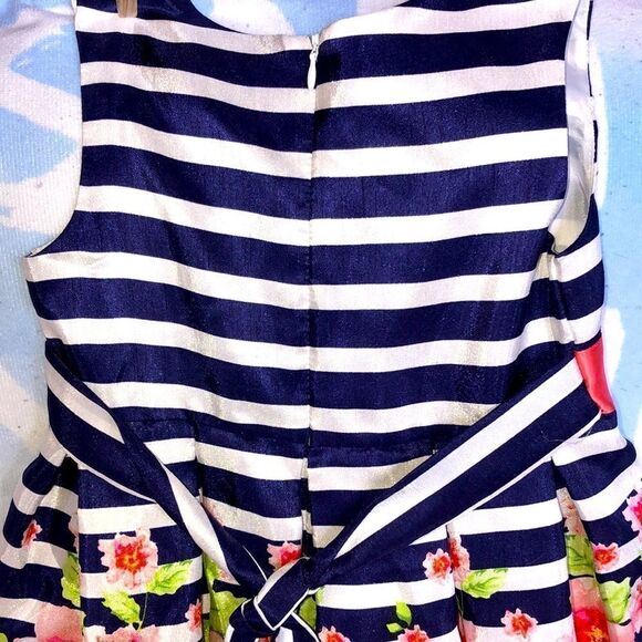 NWOT Girls Size 6 Bonnie Jean Sleeveless Floral Dress - Picture 6 of 9
